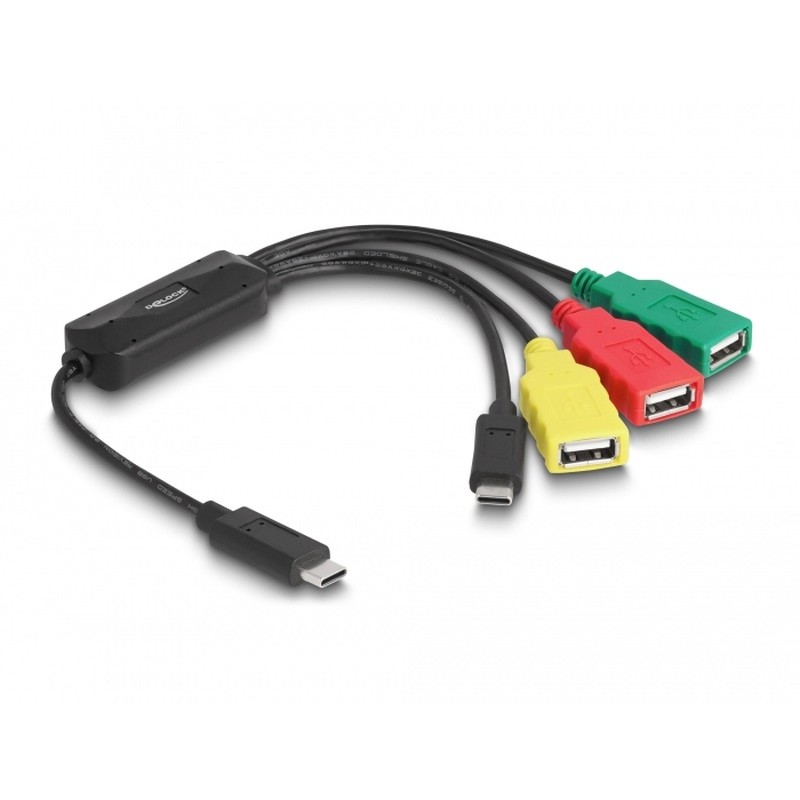 Delock - Rozbocovac - 4 x USB 2.0 - desktop - AC