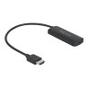 Delock - Video adaptér - HDMI s piny (male) do 24 pin USB-C se zdírkami (female) - 18 cm - cerná - podpora 8K30 Hz (7680 x
