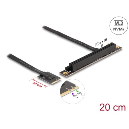 Delock - Adaptér rozhraní - PCIe 4.0 x16 (NVMe) - M.2 Card
