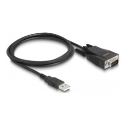 Delock - Sériový adaptér - USB 2.0 - RS-232 x 1 - cerná