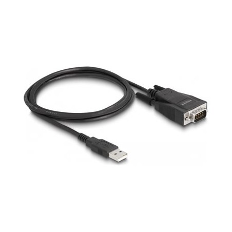 Delock - Sériový adaptér - USB 2.0 - RS-232 x 1 - cerná