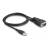 Delock - Sériový adaptér - USB 2.0 - RS-232 x 1 - cerná