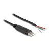 Delock - USB / sériový adaptér - USB 2.0 - RS-485, Modbus - serial RS-485 - cerná 64242