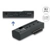 Delock - Radic úložište - funkce klonování - 2.5", 3.5", M.2 - M.2 Card (PCIe NVMe & SATA) / SATA SSD - USB-C 3.2 (Gen 2x1)
