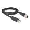Delock - USB / sériový kabel - USB (M) do 8kolíkový M12 (M) - 1.8 m - podporuje sériové rozhraní RS-232 - cerná