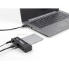 Delock - Radic úložište - 2.5", 3.5", M.2 - M.2 Card (PCIe NVMe & SATA) / SATA SSD - USB-C 3.2 (Gen 2x1) - cerná