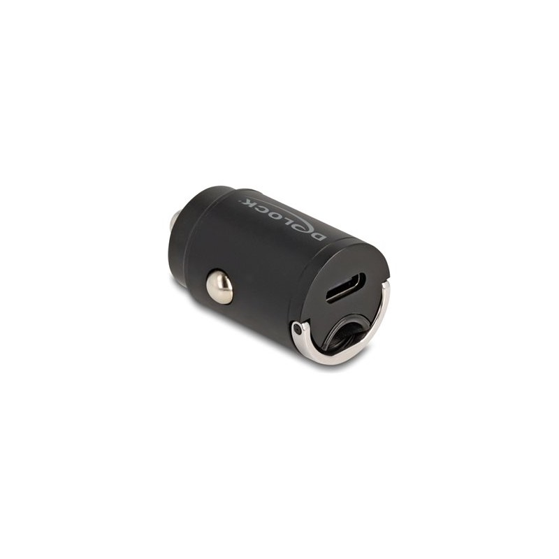 Delock - Napájecí adaptér do auta - 30 Watt - 3 A - PD 3.0 (24 pin USB-C) - cerná