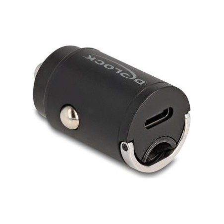 Delock - Napájecí adaptér do auta - 30 Watt - 3 A - PD 3.0 (24 pin USB-C) - cerná