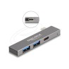 Delock - Rozbocovac - štíhlý, 5 Gbps, s USB Type-C - 1 x USB-C + 2 x USB - desktop