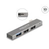 Delock - Rozbocovac - slim, 10 Gbps, with USB Type-C - 1 x USB 3.2 Gen 2 + 2 x USB 2.0 - stick