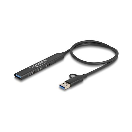 Delock - Rozbocovac - 3 x USB-C + 1 x SuperSpeed USB - desktop