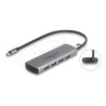 Delock - Rozbocovac - 10 Gbps, with USB Type-C connector and additional power port - 4 x USB - desktop