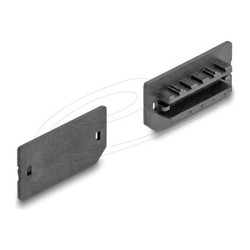 Delock - Krytka proti prachu - pro USB Type-E Key A nebo Key B ženský - cerná (balení 10)
