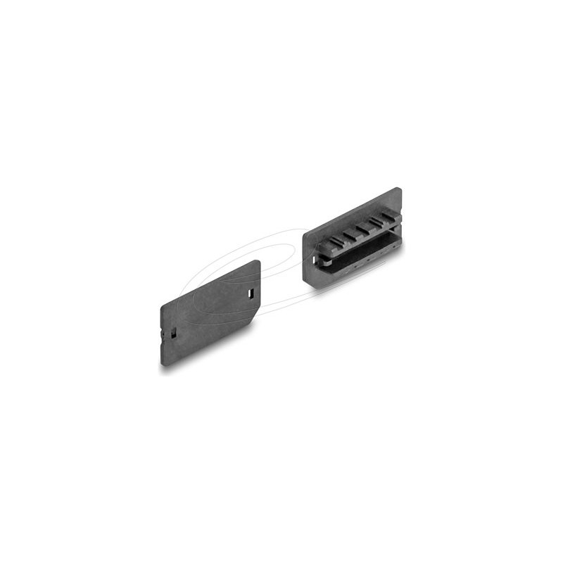 Delock - Krytka proti prachu - pro USB Type-E Key A nebo Key B ženský - cerná (balení 10)
