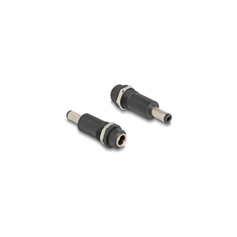 Delock - Adaptér konektoru k napájení - DC jack 5,5 x 2,5 mm (F) do DC jack 5,5 x 2,1 mm (M) - cerná