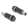 Delock - Adaptér konektoru k napájení - DC jack 5,5 x 2,5 mm (F) do DC jack 5,5 x 2,1 mm (M) - cerná