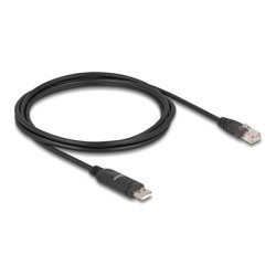 Delock - Sériový adaptér RS-232 - USB (M) do RJ-45 (M) - 1.8 m - USB / USB 2.0 / EIA-232 - cerná