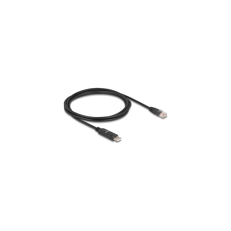 Delock - Sériový adaptér RS-232 - USB (M) do RJ-45 (M) - 1.8 m - USB / USB 2.0 / EIA-232 - cerná
