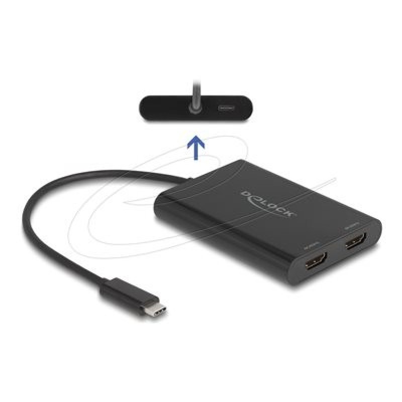 Delock - Dokovací stanice - USB-C / Thunderbolt 3 / Thunderbolt 4 - 2 x HDMI