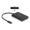 Delock - Dokovací stanice - USB-C / Thunderbolt 3 / Thunderbolt 4 - 2 x HDMI