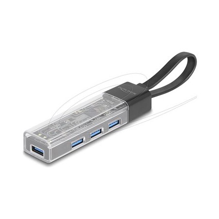 Delock - Rozbocovac - 5 Gbps, USB-A/C port in - 4 x USB 3.2 Gen 1 - desktop