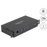 Delock - Rozbocovac - RJ45, 1.5 kV isolation - 3 x USB 3.2 Gen 1 + 1 x USB-C 3.2 Gen 1 (napájení) + 1 x 1 Gigabit Ethernet