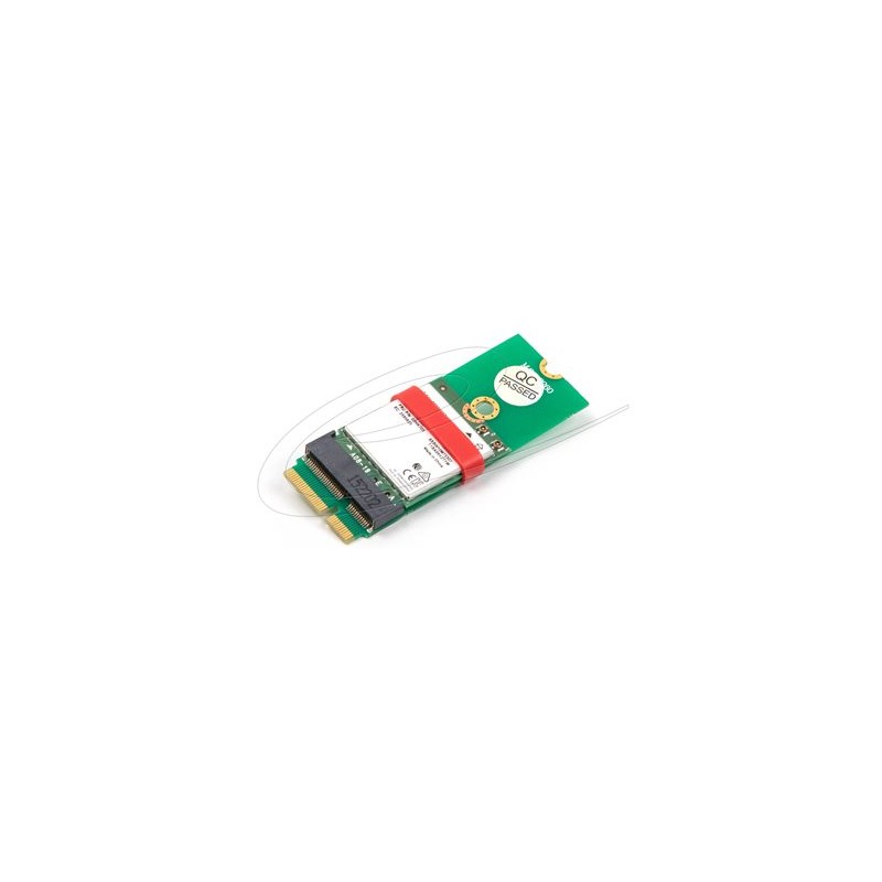 Delock - Adaptér rozhraní - M.2 Key E samec na M.2 Key E slot - ochrana portu a rozšírení - M.2 2260 - M.2 Card - M.2 Card