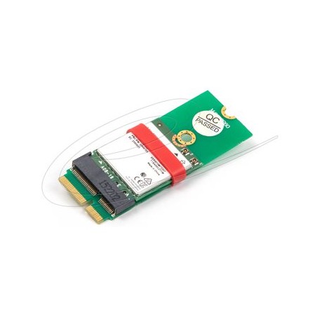 Delock - Adaptér rozhraní - M.2 Key E samec na M.2 Key E slot - ochrana portu a rozšírení - M.2 2260 - M.2 Card - M.2 Card