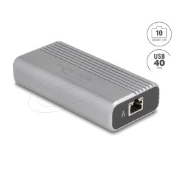 Delock - Sítový adaptér - USB4 / Thunderbolt 4 - 1/2.5/5/10GBase-T - stríbrná, antracit