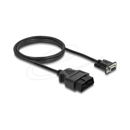 Delock - Sériový kabel - OBD-II Type B connector (M) do DB-9 (F) šroubovací - 1.15 m - cerná