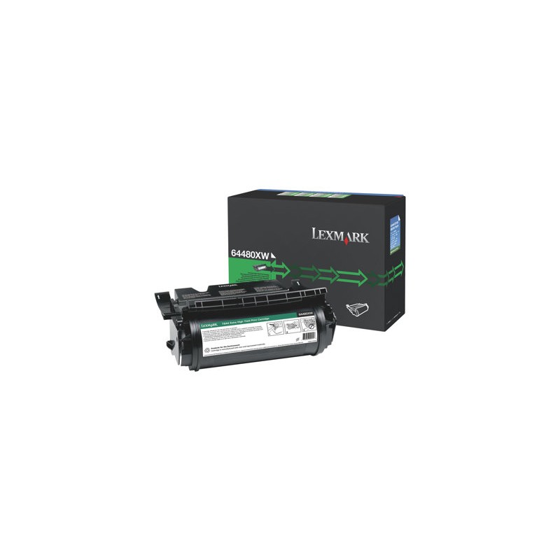 Lexmark - Extra vysoká výtěžnost - černá - originální - kazeta s barvivem - pro Lexmark T644, T644dn, T644dtn, T644n, T… 64480XW
