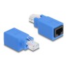 Delock - Sítový adaptér - RJ-45 (M) do RJ-45 (F) - UTP - CAT 5e - modrá