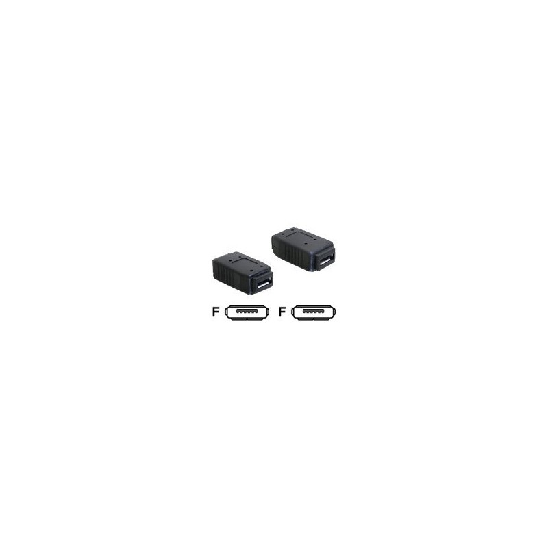 Delock - USB redukce (samčí-samičí) - Micro-USB Type AB (F) do Micro-USB Type AB (F)