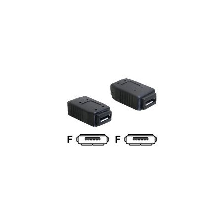 Delock - USB redukce (samčí-samičí) - Micro-USB Type AB (F) do Micro-USB Type AB (F)