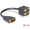 Delock - DVI adaptér - DVI-D (M) do DVI-D (F) - 20 cm