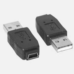 Delock Adapter Gender Changer - USB adaptér - USB (M) do mini-USB typ B (F) - černá