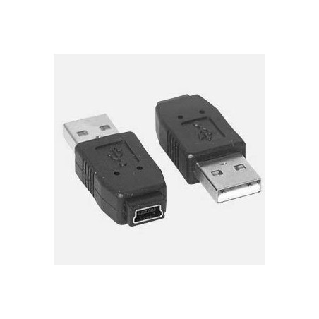 Delock Adapter Gender Changer - USB adaptér - USB (M) do mini-USB typ B (F) - černá