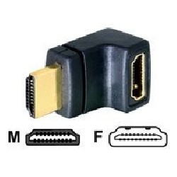 Delock - HDMI adaptér - HDMI s piny (male) do HDMI se zdířkami (female) 65072