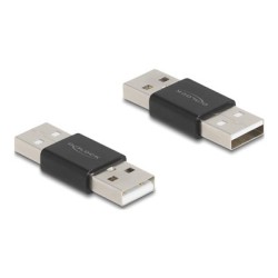 Delock - USB adaptér - USB 2.0 A (M) do USB 2.0 A (M) - cerná