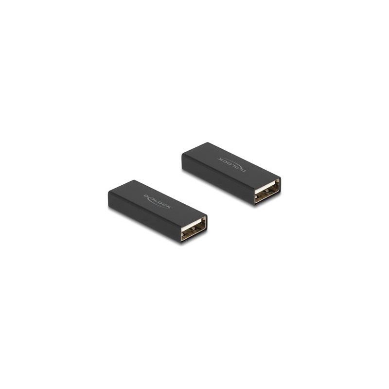 Delock - USB redukce (samcí-samicí) - USB (F) do USB (F) - cerná
