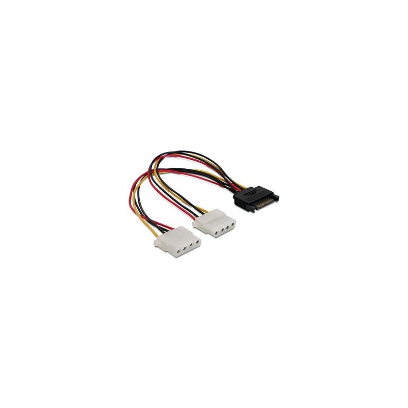 Delock - Adaptér napájení - 4 pinové interní napájení (F) do SATA napájení (F) - 20 cm