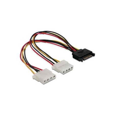 Delock - Adaptér napájení - 4 pinové interní napájení (F) do SATA napájení (F) - 20 cm
