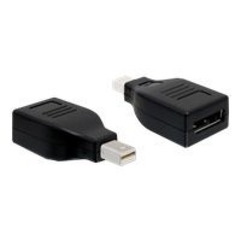 Delock - Adaptér DisplayPort - Mini DisplayPort (M) do DisplayPort (F) - černá