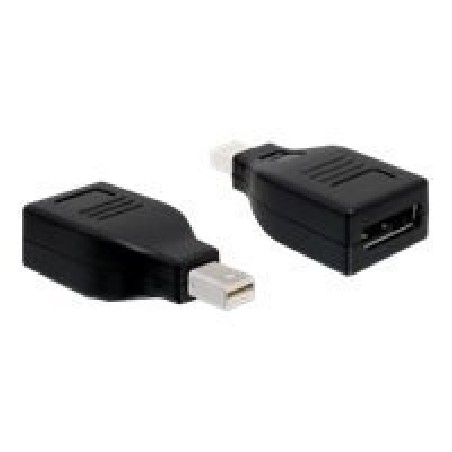 Delock - Adaptér DisplayPort - Mini DisplayPort (M) do DisplayPort (F) - černá