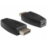 Delock - Adaptér DisplayPort - DisplayPort (M) do Mini DisplayPort (F) - černá