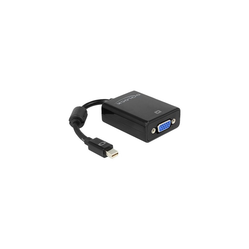 Delock Adapter mini Displayport VGA 15 pin female - Adaptér DisplayPort - Mini DisplayPort (M) do HD-15 (VGA) (F) - 18 cm