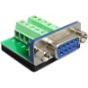 Delock - Sériový adaptér - DB-9 (F) do terminál blok 10 pinů (F)