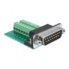 Delock - Sériový adaptér - 15 pin D-Sub (DB-15) (M) do 16pinový terminální blok