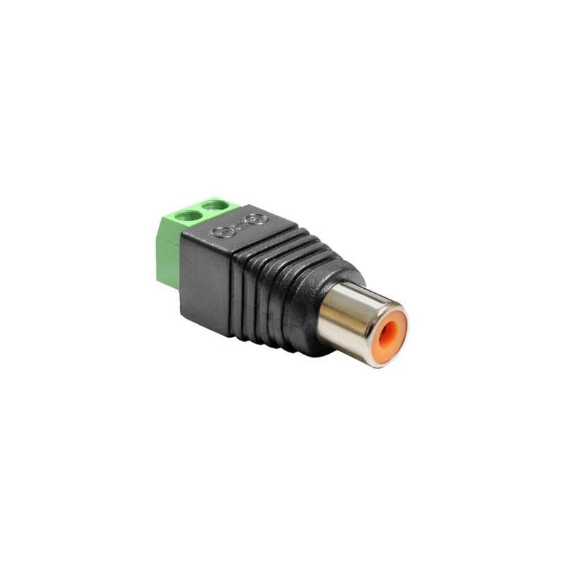 Delock Adapter RCA female Terminal Block - Video / audio adaptér - komponentní video /audio - svorkovnice se 2 piny se zdířkami