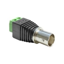 Delock Adapter BNC female Terminal Block - Video adaptér - kompozitní video - svorkovnice se 2 piny se zdířkami (female) do BNC